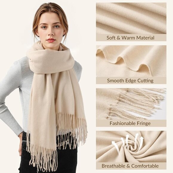 Winter Hat Beanie Scarf Gloves Set Fleece Lined Unisex Cold Weather main image 6